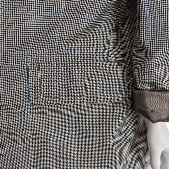 Vintage Aquascutum wool blend houndsthooth coat - Picture 7 of 15
